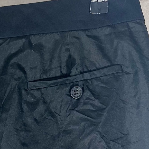 J. CREW 100% Silk Black Shorts Cuffed Hem Size 8 Old Money Quiet Luxury Natural - Picture 8 of 8